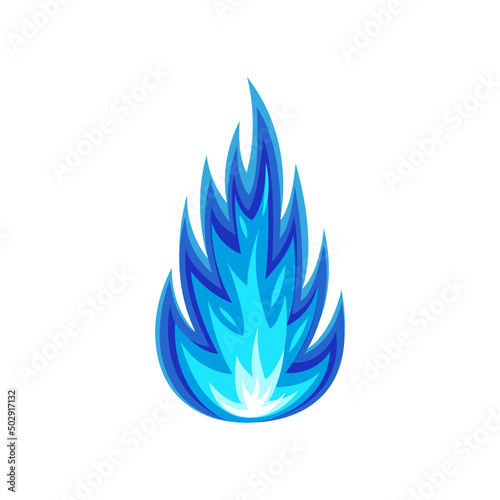 Blue flame, blue gas explosion or magical fire