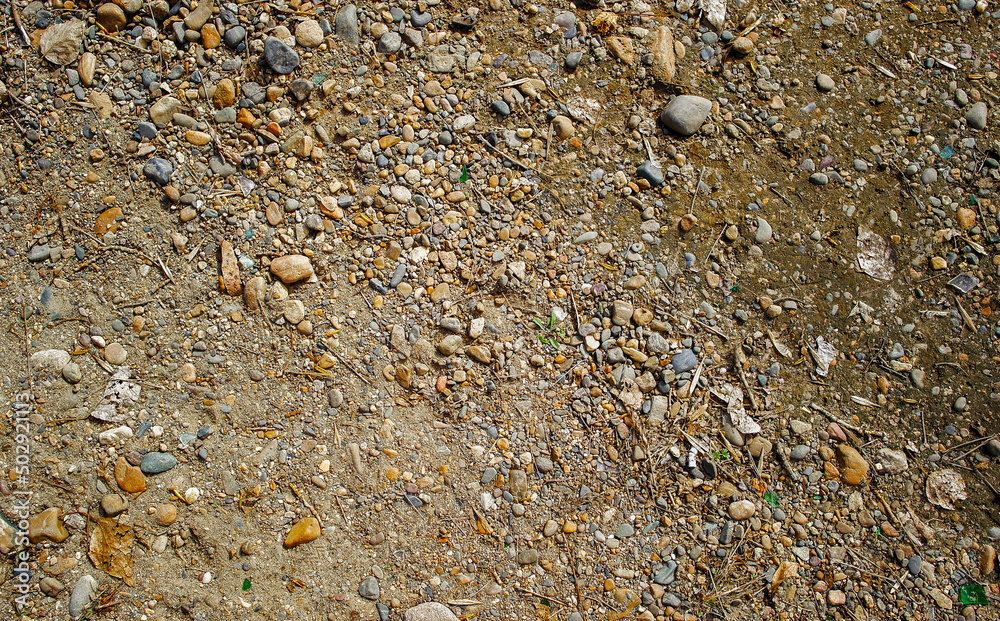 Stony soil texture background. Ground texture. Natural background. Ground and stones Stony soil texture background. Ground texture. Natural background. Ground and stones