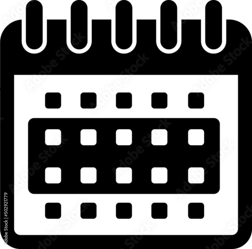 (SVG) Time span vector icon illustration / 2 weeks	