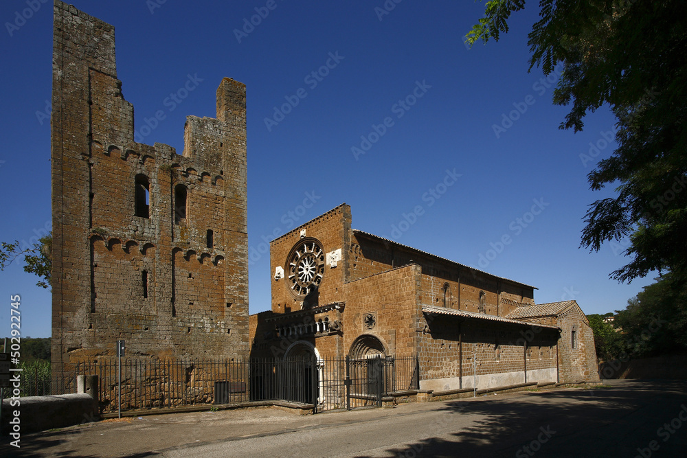 Tuscania, chiesa di Santa Maria delle Rose, Lazio Italia