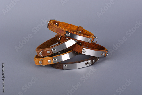 leather collar for dog or cat