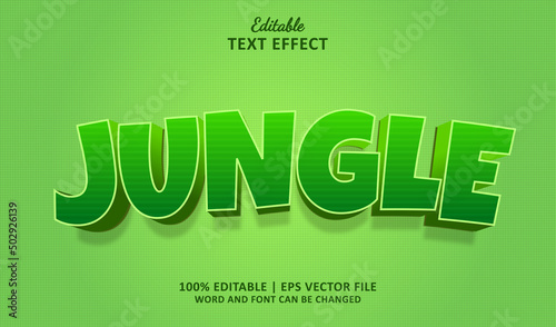 Jungle Editable Text Effect Style