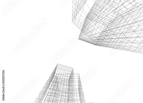 abstract architectural sketch