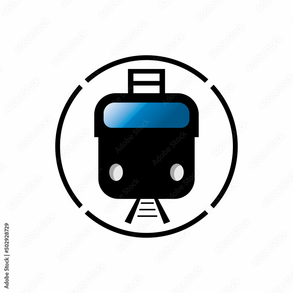 Train icon vector background Train icon vector background