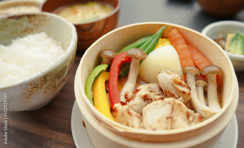 せいろ蒸しご飯
