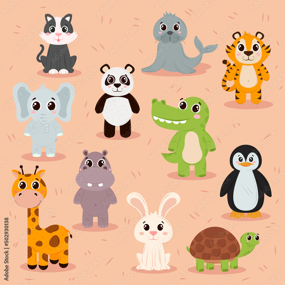 cute animals icons