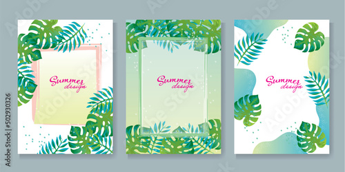 南国のヤシ　トロピカルなイラスト