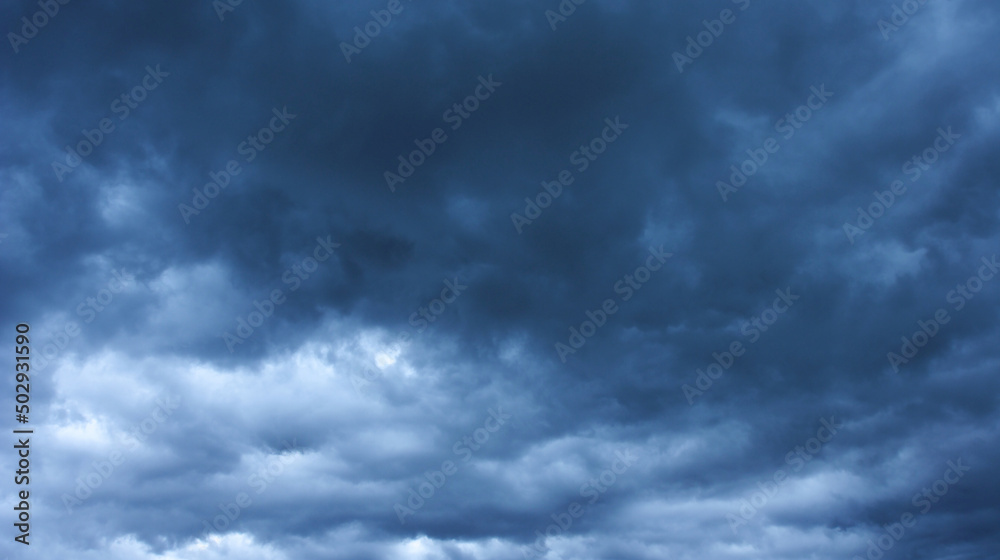 Dark storm clouds blue color photo backgrounds