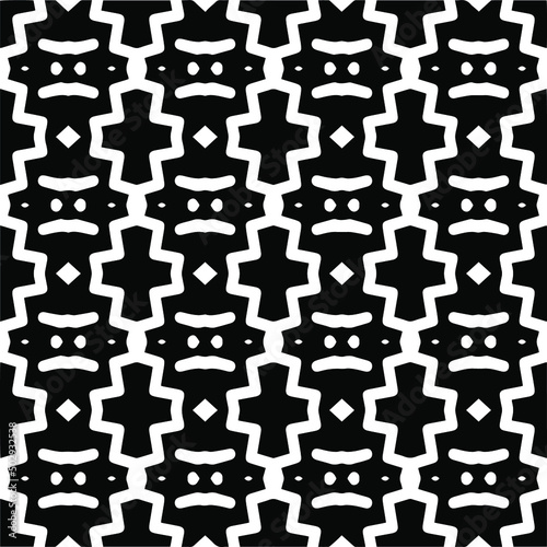  seamless pattern.Simple stylish abstract geometric background. Monochrome image. Black and white color. Design for decor  prints  textile.Design element for prints. 