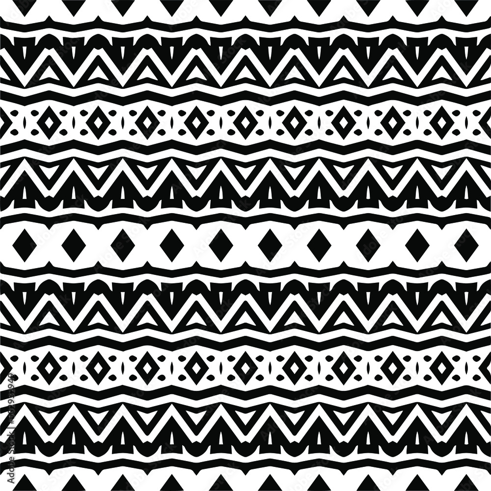 seamless pattern.Simple stylish abstract geometric background. Monochrome image. Black and white color. Design for decor, prints, textile.Design element for prints. 