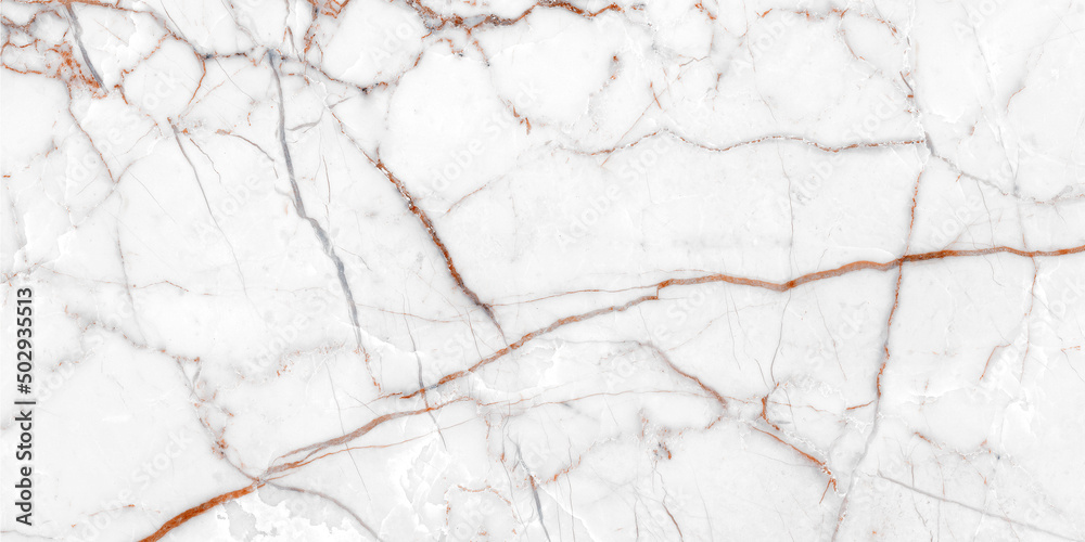 Obraz premium Gray marble texture background with brown curly veins, can be use interior home decoration ceramic tile surface.