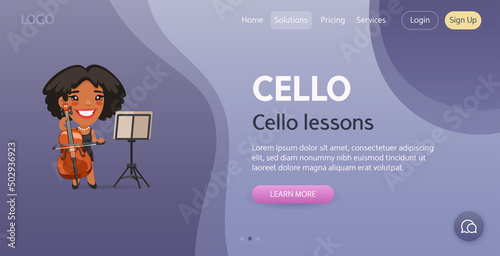 Cello Website Template