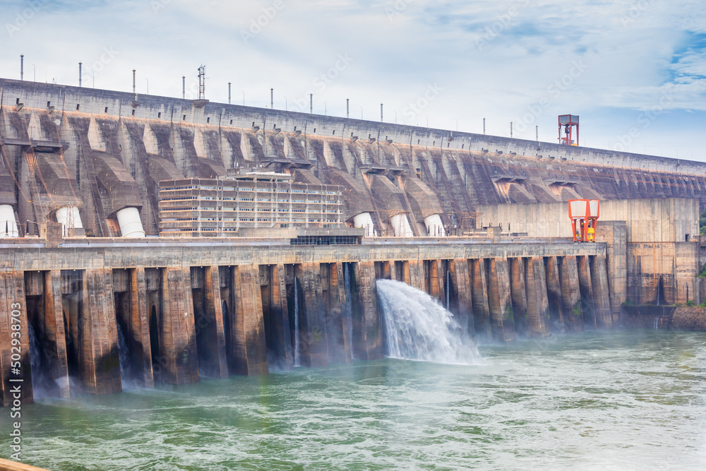 Water downstream of the binational Itaipu hydroelectric plant