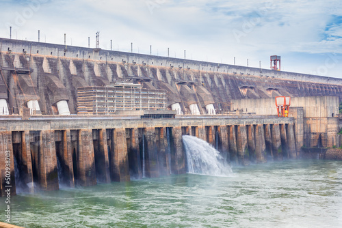 Water downstream of the binational Itaipu hydroelectric plant