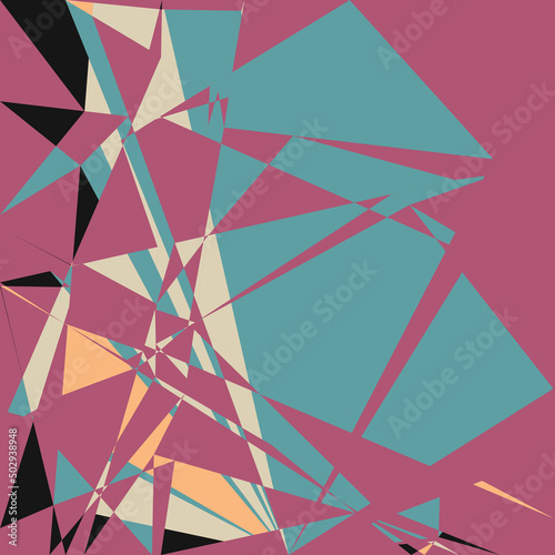 Geometric abstraction generative art background art illustration