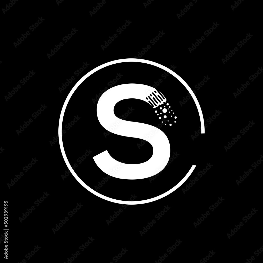 Initial S letter logo Design with creative modern business typography vector template. Dots Lettering Vector Illustration. Initial S letter logo Design with creative modern business typography vector template. Dots Lettering Vector Illustration.