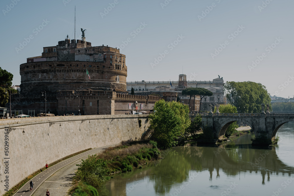 Castel Sant'Angelo. Castel of Holy Angel in Rome, Italy