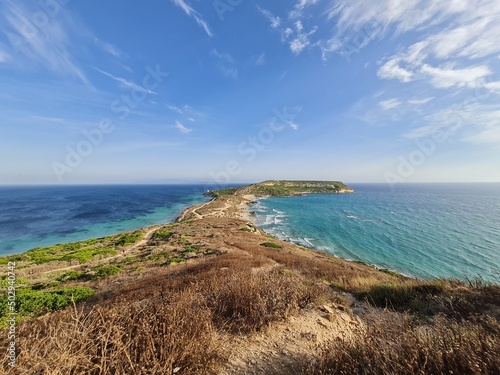 Beautiful landscape in San Giovanni di Sinis Sardinia photo