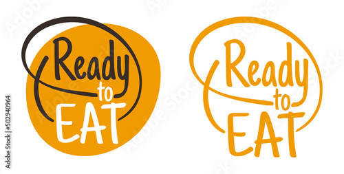 Ready-to-Eat sticker - badge for precooked food