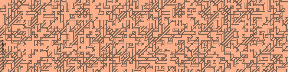Implementation of Edward Zajec’s “Il Cubo” from 1971. Essentially a Truchet tile set of 8 tiles and rules for placement art illustration Implementation of Edward Zajec’s “Il Cubo” from 1971. Essentially a Truchet tile set of 8 tiles and rules for placement art illustration