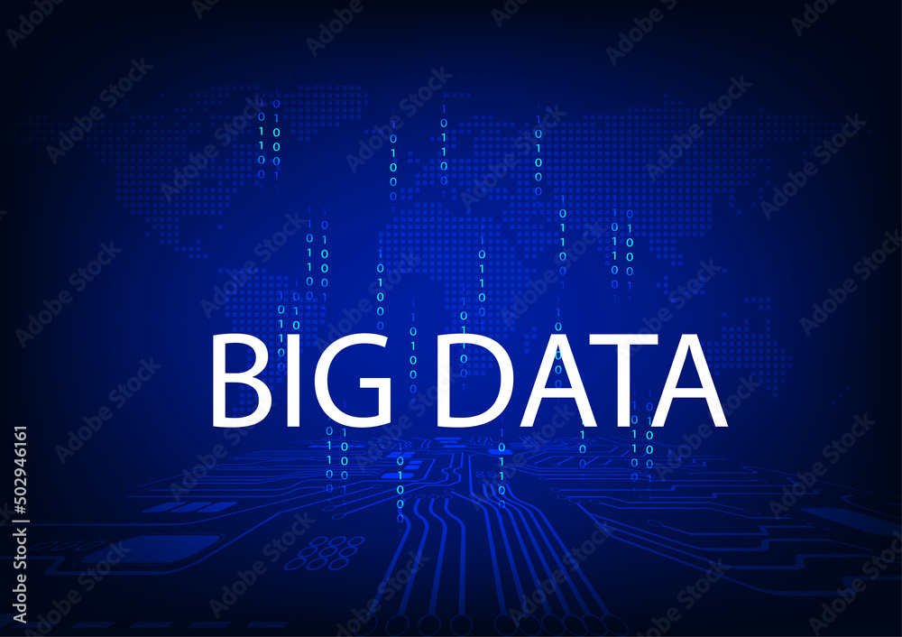 Naklejka premium digital abstract background BIG DATA Hitech Technology circuit digital style network futuristic vector illustration