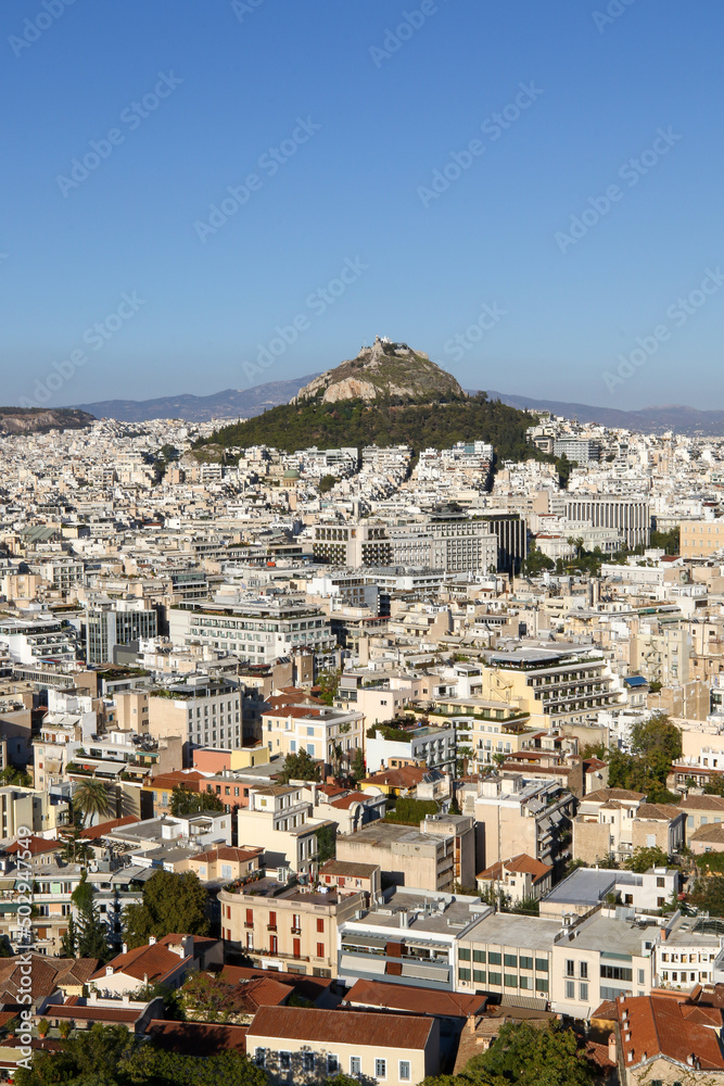 Mount Lycabettus in Athens, Greece