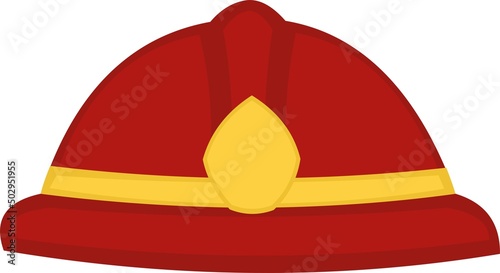 Vector illustration of a firefighter helmet