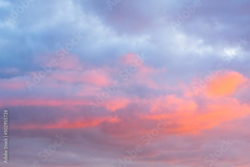 sky with clouds during sunset or sunrise