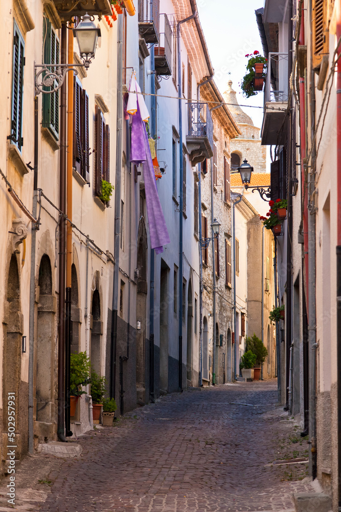 Naklejka premium Agnone, Molise-borgo antico, città delle campane