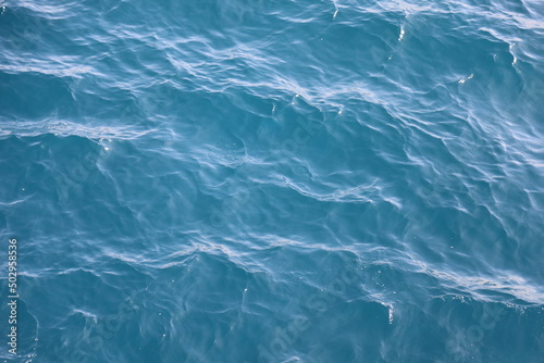 Texture of clear blurred blue sea. sea watercolor. © Andri