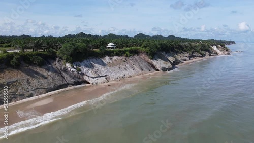 Miri, Sarawak Malaysia - May 2, 2022: The Landmark and Tourist Attraction areas of the of Miri City, with its famous beaches, rivers, city and scenic surroundings