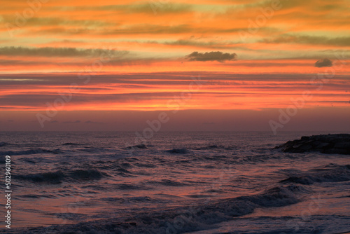 sunset in the sea,ocean, sunrise, water,sunset, sea, sky,waves, horizon, beautiful, evening,nature, orange,
