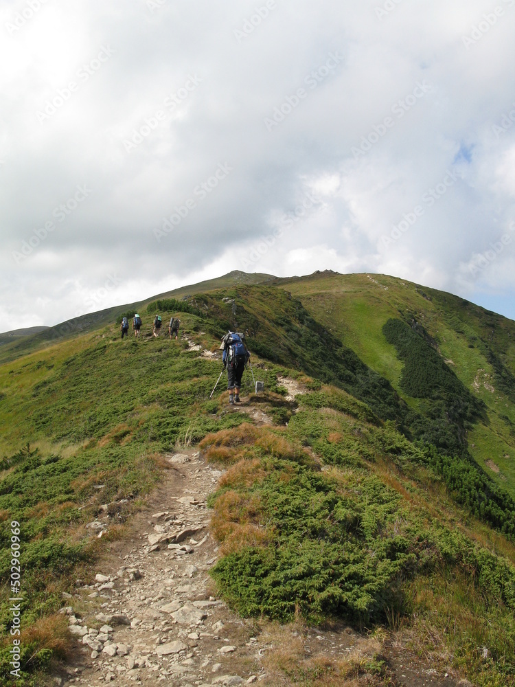 Hiking in the Carpathian Mountains