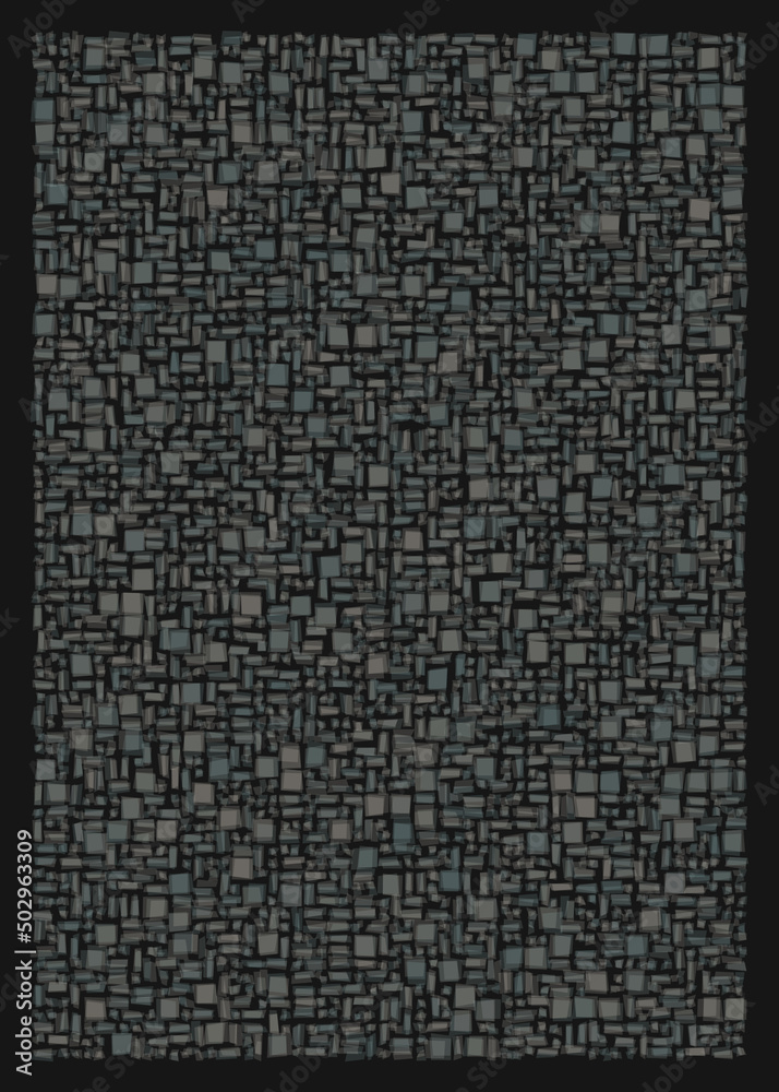Fototapeta premium Offset Quads generative art background art illustration
