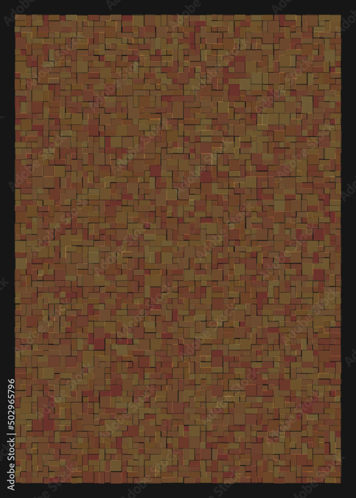 Fototapeta premium Offset Quads generative art background art illustration