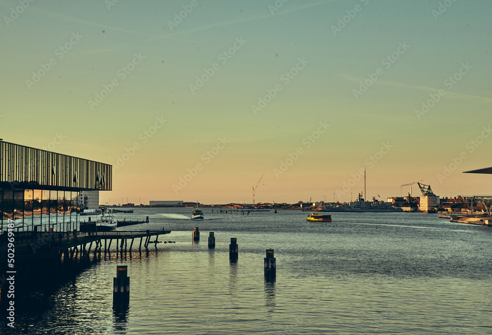 sunset at the pier