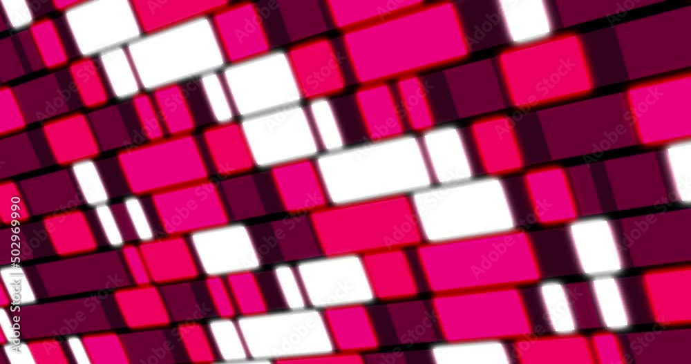 Animation of rectangles changing colours in shades of pink Animation of rectangles changing colours in shades of pink