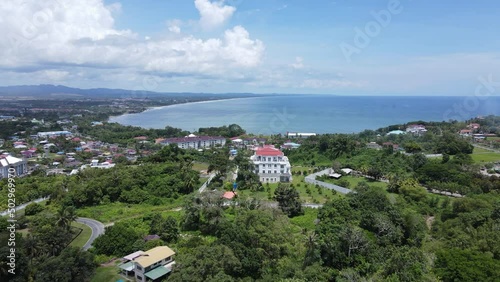 Miri, Sarawak Malaysia - May 2, 2022: The Landmark and Tourist Attraction areas of the of Miri City, with its famous beaches, rivers, city and scenic surroundings