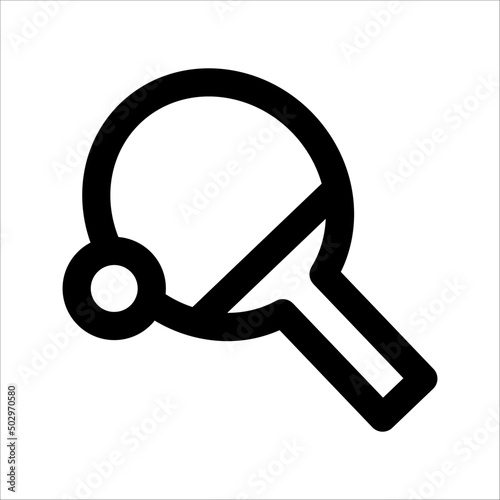 Ping pong icon in trendy flat style isolated on white background. Sports symbol for your web design, logo, UI. Vector illustration, EPS10.