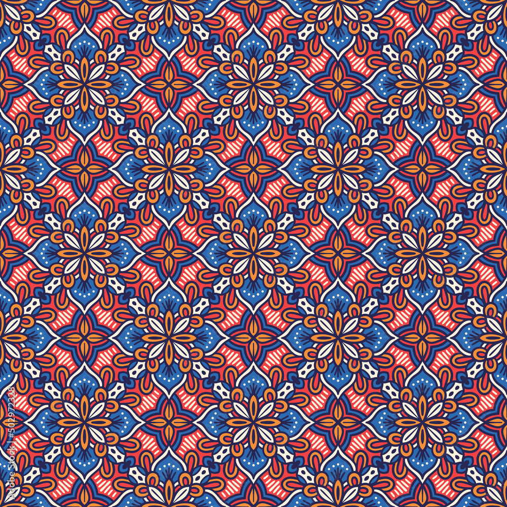 Ethnic pattern.  Moroccan pattern. Geometric background