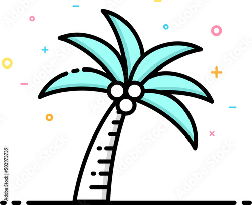 Coconut tree icon