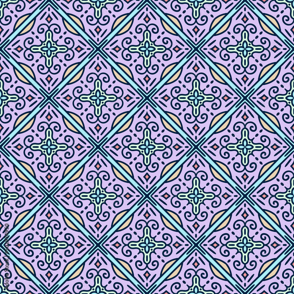 Ethnic pattern.  Moroccan pattern. Geometric background