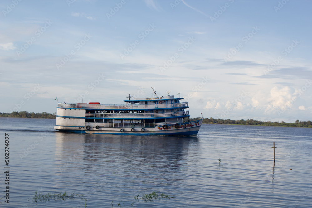Transporte Fluvial Amazonas_Barco de Passageiros Transporte Fluvial Amazonas_Barco de Passageiros