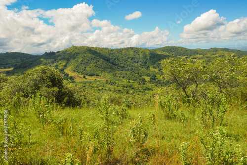 Scenic mountain landscapes against sky at Mbeya, Tanzania