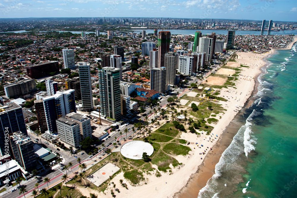 Foto de AEREARECIFEPE Vista aérea das praias de Boa Viagem e Pina, Recife, PE. São Paulo Foto de AEREARECIFEPE Vista aérea das praias de Boa Viagem e Pina, Recife, PE. São Paulo