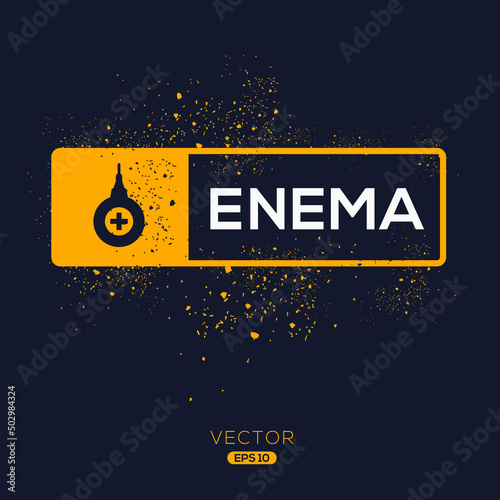Creative (Enema) Icon, Vector sign.