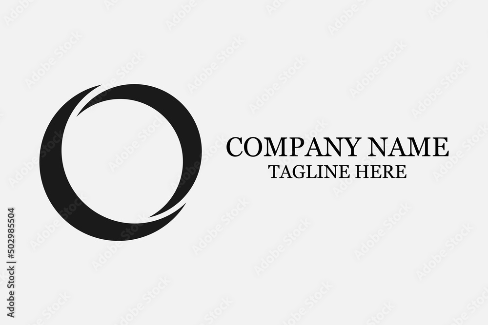 Moon logo vector, isolated design illustrator, for your company or business