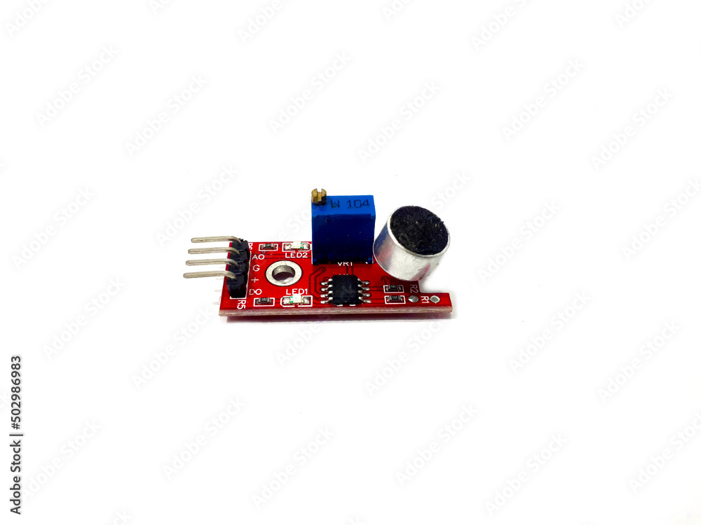 Foto de Sound detection sensor which uses electret microphone to detect ... Circuit Diagram