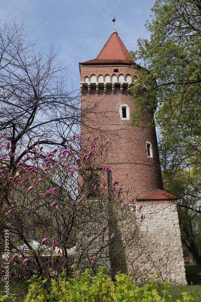 The Old Town is the central and most beautiful part of Krakow. There are many castles, old houses and other historical sights. (Poland).