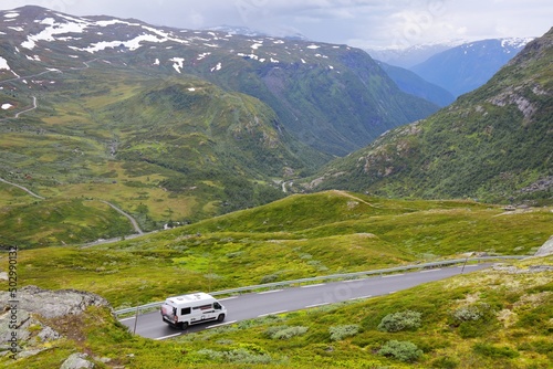 Camper van in Jotunheimen, Norway